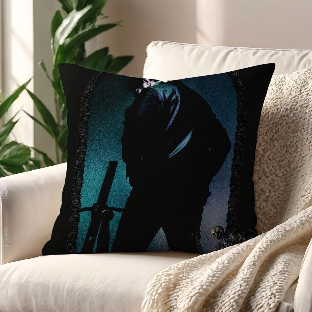 P-Post M-Malone F-1 Trillion Pillow Case Home Sofa Living Room Office Shop Cover Printing Comfort Decoration Nordic Simplicity
