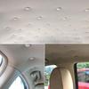 Gray car headliner repair kit, regeneration, rivets, screwdriver