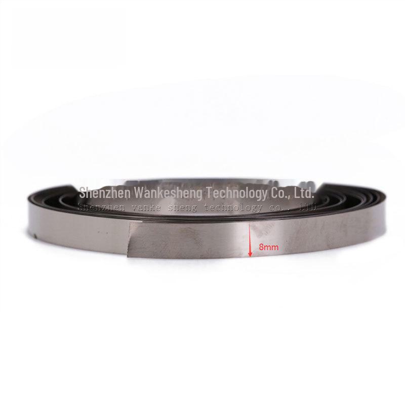 Connettore Batteria 18650 Striscia in Acciaio Nichelato, Spessore 0,1 mm, Lunghezza 10 m.