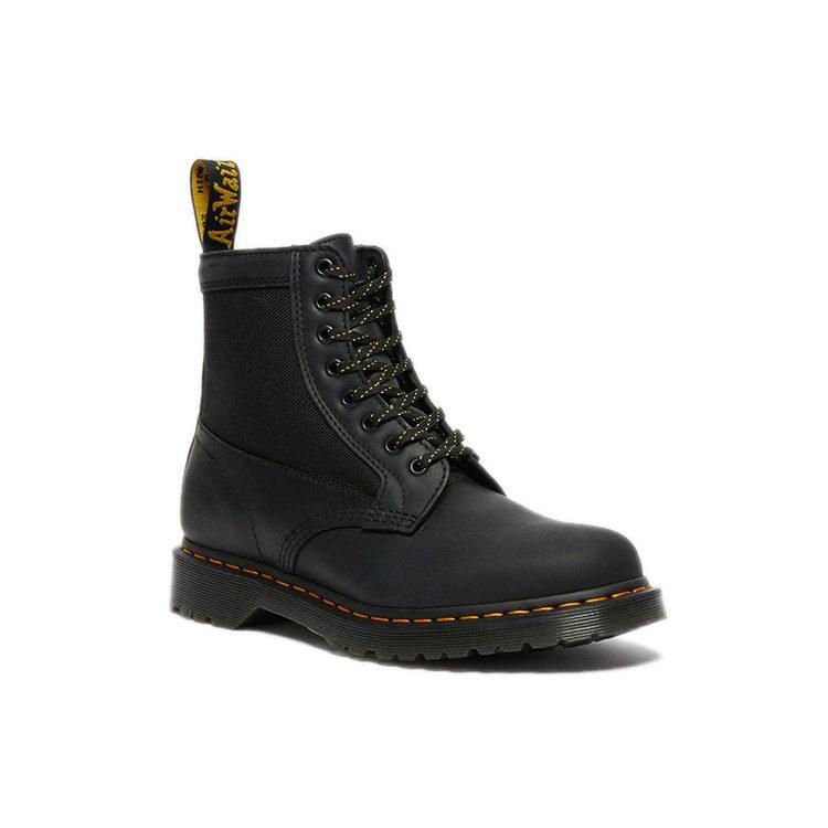 Dott. Stivali con Lacci in Pelle a Pannelli Martens 1460 Nero/Giallo 26912001