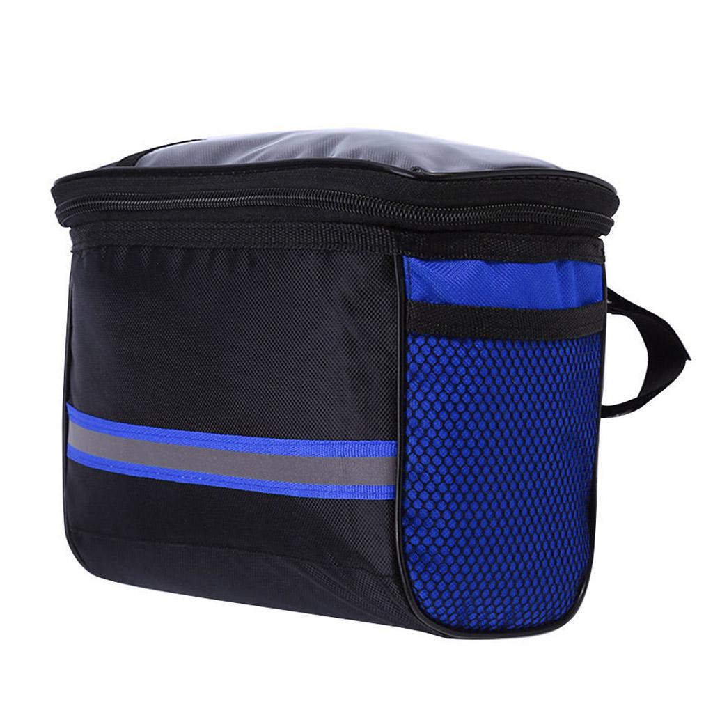 Bicycle Handlebar Bag Front Tube Storage Pouch Riding Travel Bike Bag Waterproof
