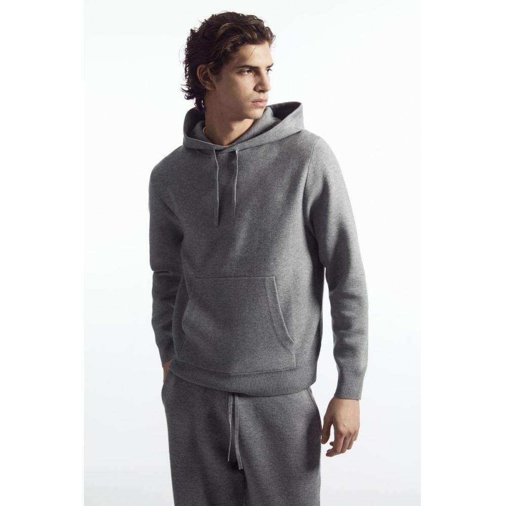 

Трикотажная толстовка свободного кроя COS Japan grey melange/S