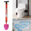 Toilet Cleaner Drain Clog Remover with Stand Multifunctional High Pressure Toilet Cleaning Tool High Pressure