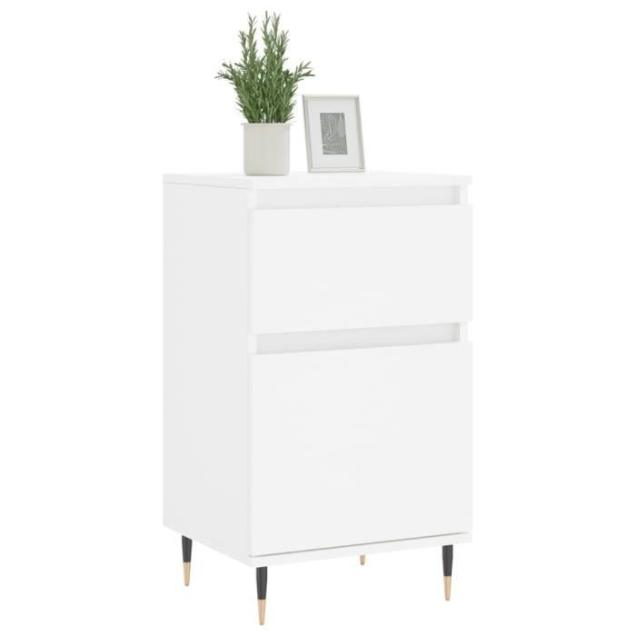 VidaXL Buffets 2 Pcs White 40x35x70 Cm Engineered Wood 831133