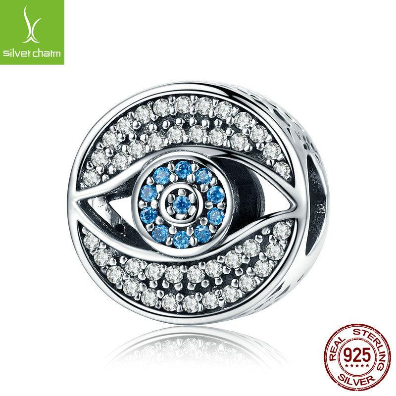 Devil'S Eye Diy Bracelet Beads Loose Beads, Accessories S925 Sterling Silver Eye Beads
