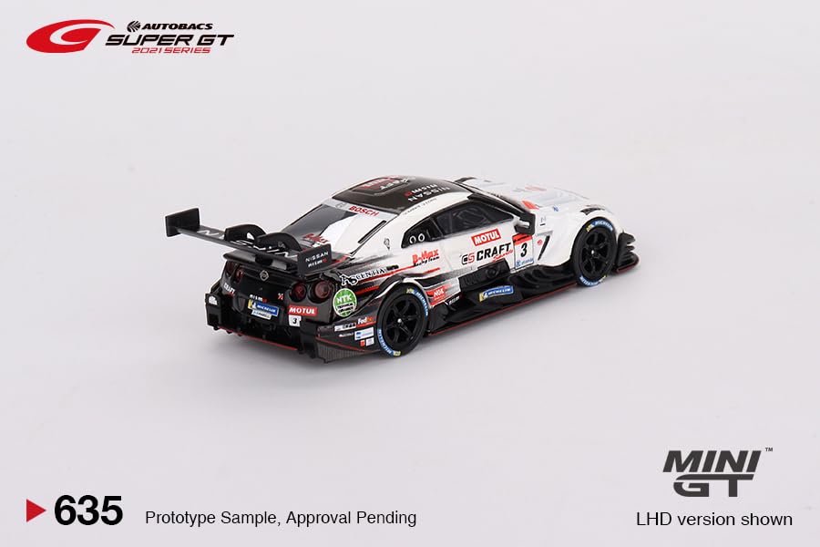 TrueScale Miniatures MINI GT 164 Nissan GT-R Nismo GT500 SUPER GT Series 2021#3 NDDP Racing with B-Max Right-hand Drive Japan Exclusive Finished