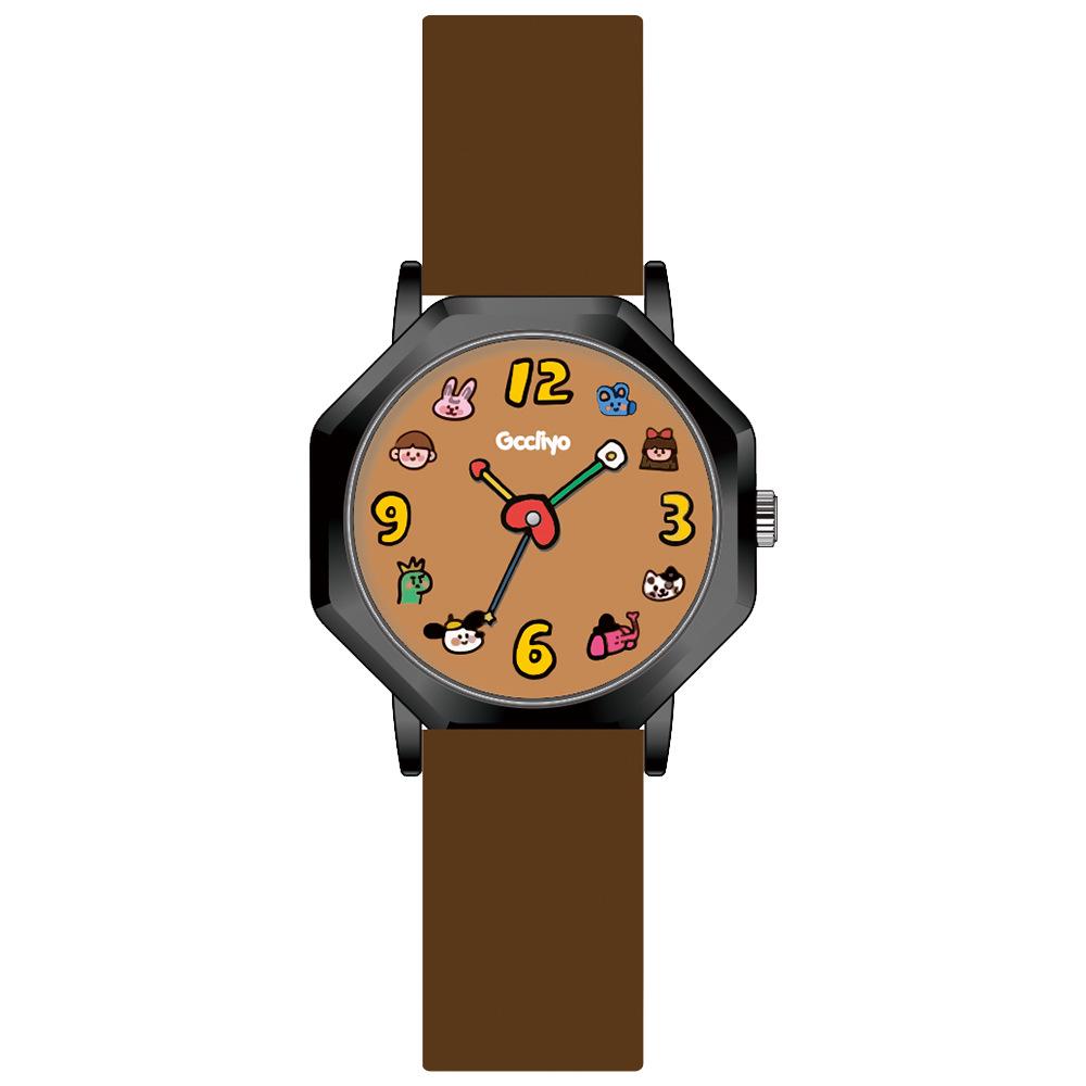 Cartoon Animal Illustration Waterproof Quartz Wristwatch for Women