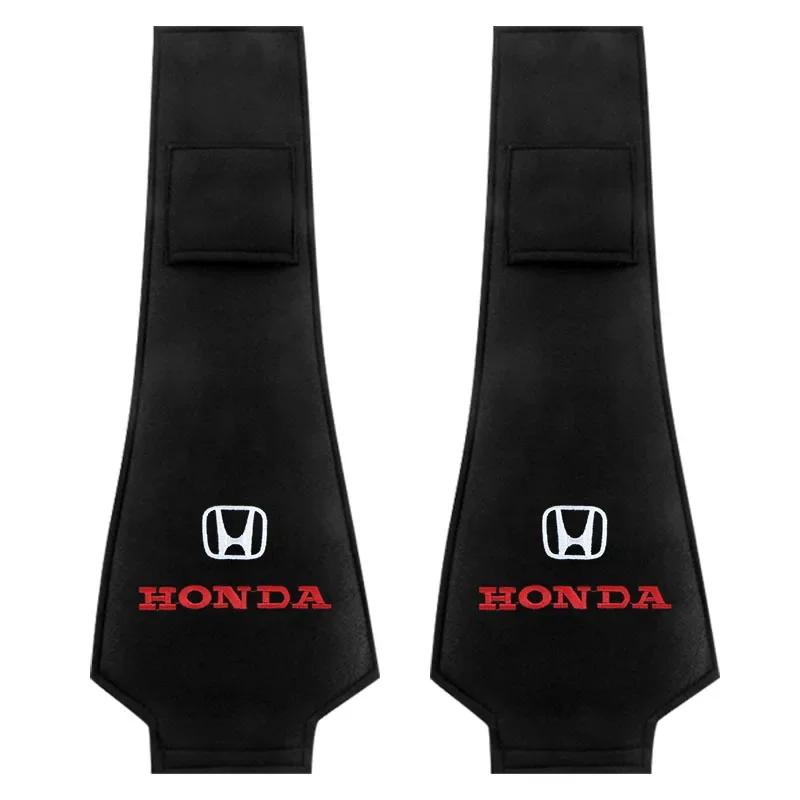 For Honda 1/2pcs Car Accessories Seat Headrest Protective Covers For Honda Civci CRV Accord Mugen Prelude FIT City CRZ CRX Jazz