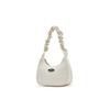 Champion Twisted Underarm Bag Script Logo Enamel Tag Pleated Hair Tie Shoulder Strap Casual Versatile Synthetic Leather Shoulder Bag Small U4AACPU14