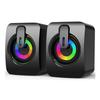 Volume Control Computer Speakers Stereo Sound PC Sound Box NEW RGB Subwoofer  Home Office