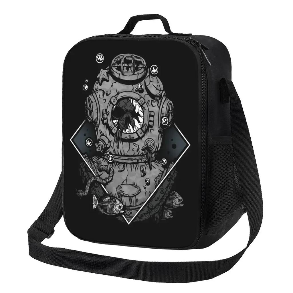 Normal People Scuba Diving Insulated Lunch Bag for Work School Dive Resuable Thermal Cooler Bento Box Women Kids