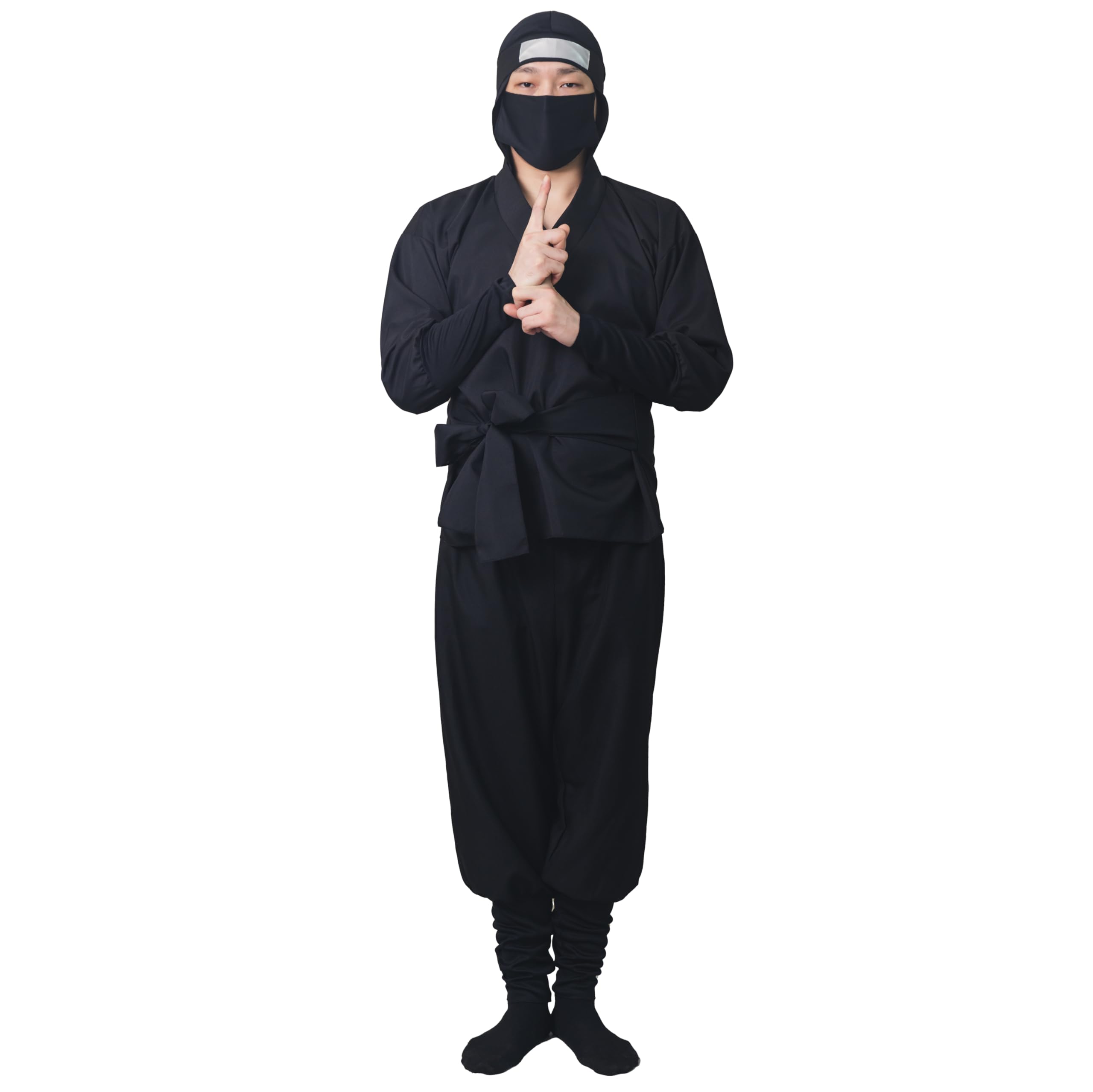 

Clearstone Ninja Cosplay Jet Size Halloween Costume, Black, Unisex, 3L, Black,