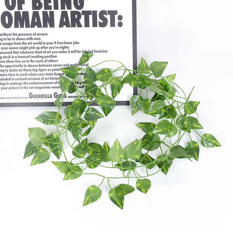 1/3Pcs 2.1m Ivy Green Fake Leaves Garland Artificial Plant Vine Hanging Home Garden Decor Wedding Party Wreath Leaves Supplies