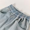 Deesha Girls' 2026 Summer Lace Trim Wide-Leg Jeans