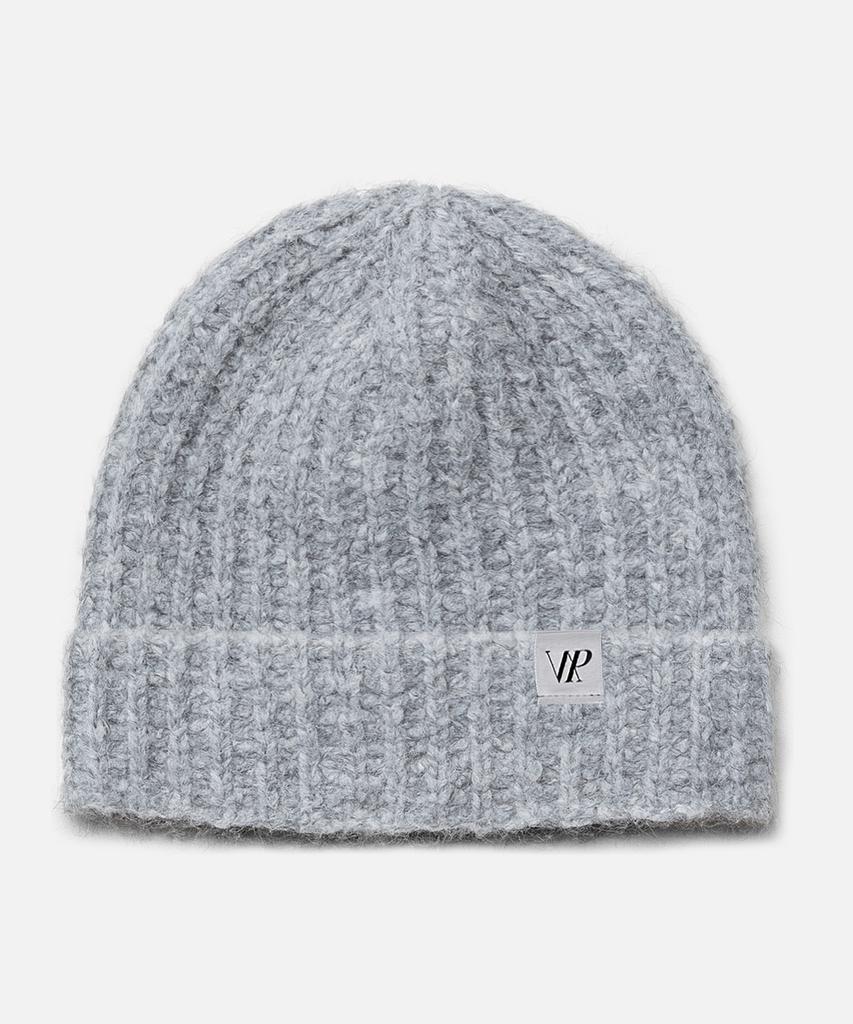 NP STUDIO Patch Point Hairy Fur Knit Beanie [ 3 Colors ]