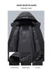 Winter Men's Business Down Jacket for Seniors - Thick, Warm, Plus Size Short Coat