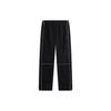 Li Ning Sports Lifestyle Series Solid Color Mid Waist Straight Leg Casual Pants Men Bottoms Black AKLU031-1