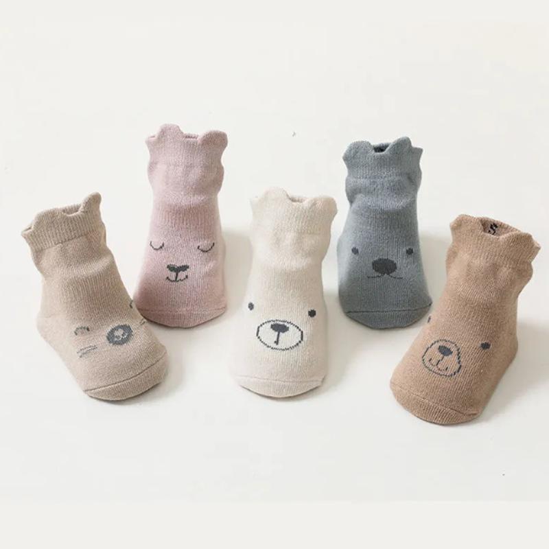 3Pair/lot New Cartoon Anti Slip Socks for Boys and Girls