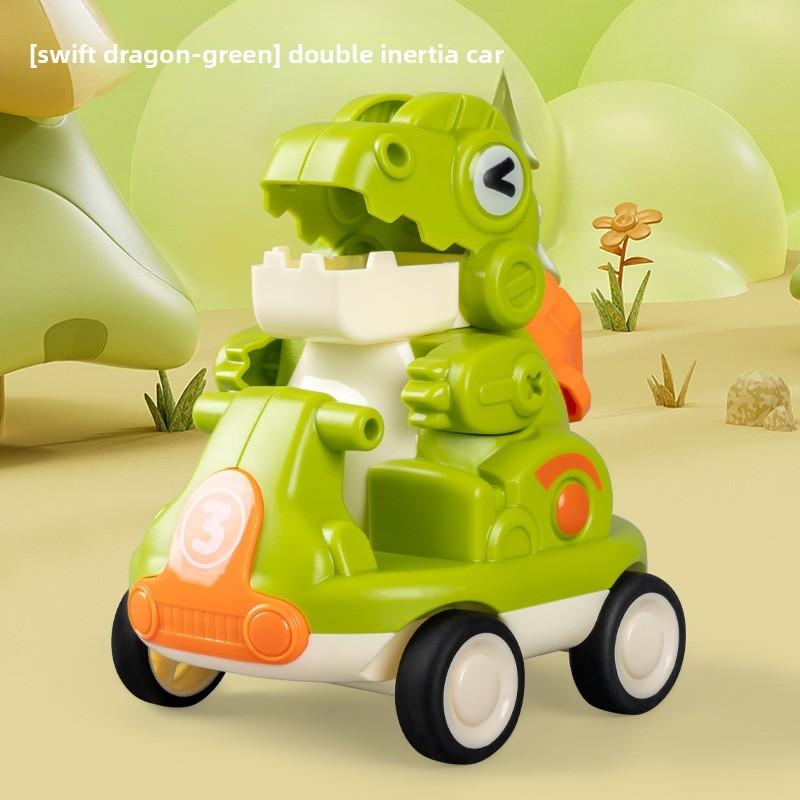 Dinosaur Car Inertia Toddlers Cartoon Animal Design Educational Toy Boy Girl