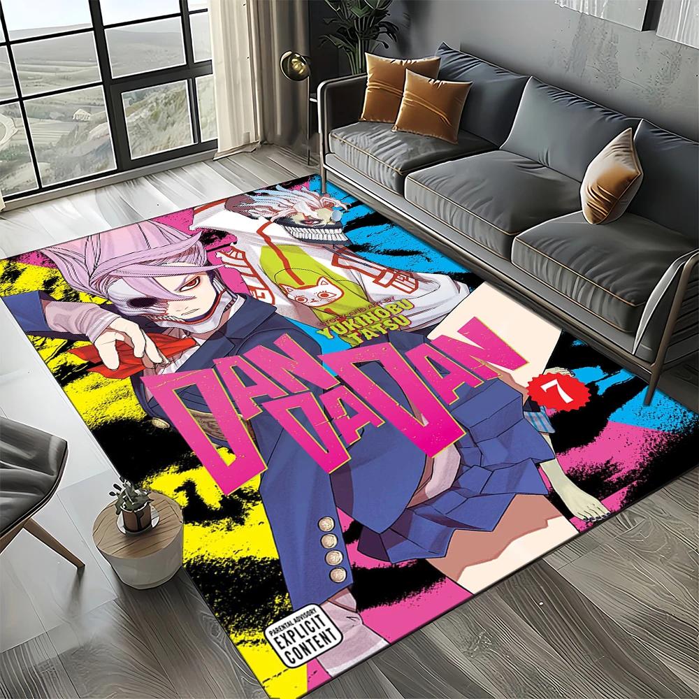 2025 New Style DAN DA DAN Anime Cartoon Carpet Rug for Living Room Bedroom Home Sofa Decoration,Kid Play Non-slip Floor Mat Gift