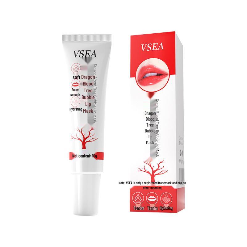 VSEA Dragon Blood Tree Lip Mask and Balm: Moisturizing, Nourishing, Exfoliating, and Lightening for Smooth Lips.