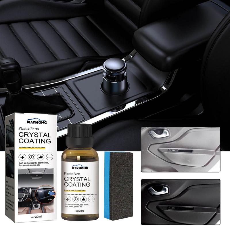 30ml Agente de reforma de carro Agente de revestimento de plástico reformado Painel de cera Cristal interior automotivo Suprimentos de revestimento renovados