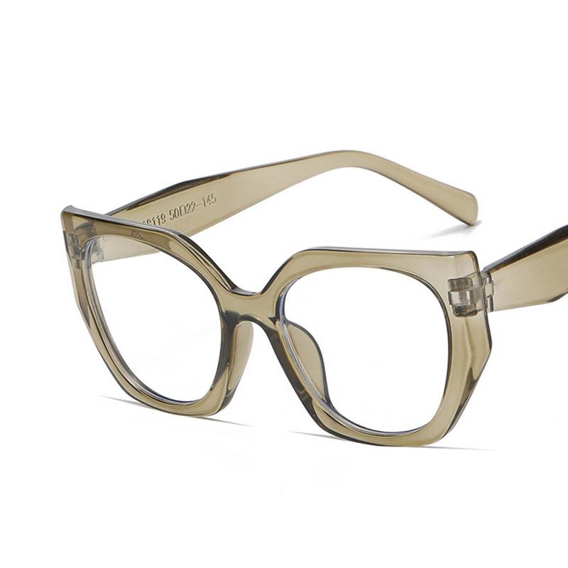 Trendy Women'S Black Frame Cat Eye Eyeglasses With Square Frame And Prescription Option  -0.5 -1.0 -2.0 -3.0 -4.0 To -6.0