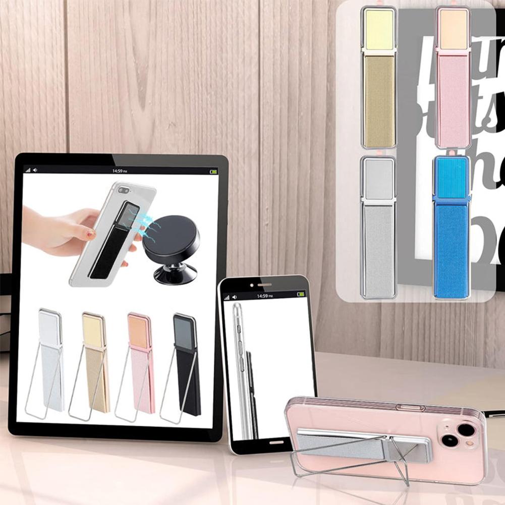 Universal Cell Phone Ring Holder Finger Kickstand Strap Band Grip Foldable Cellphone Stand Rack Self-Adhesive Phone Bracket