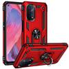 Luxury Armor Shockproof Case for OPPO A16 A16S A32 A72 A52 A53 A54 A55 A74 A5 A3S A5S A7 Reno 6 5Z Metal Ring Holder Phone Cover
