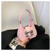 Trendy Single Shoulder Handbag Simple Earphone Bag Korean 2024 New Butterfly Bow Chain Crossbody Bag Women Black