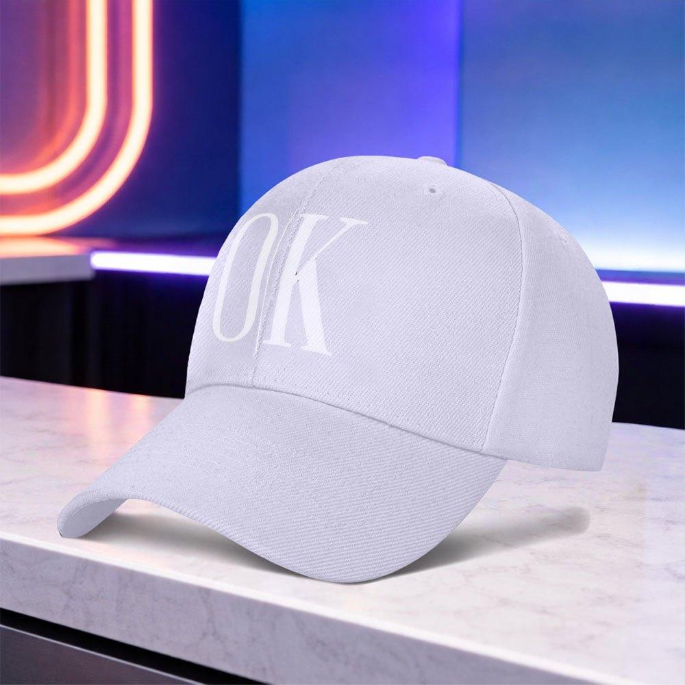 OK Letter Print Lightweight Baseball Cap Unisex Outdoor Sports Hat for Weddings Parties Birthdays Festivals Daily Wear
