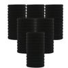 5cm Large Black Seamless Elastic Hair Tie - Durable & Gentle on Hair