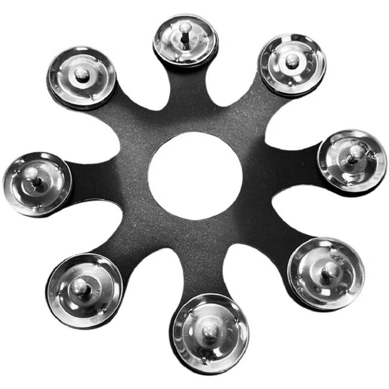 

Tambourine Drum Bells Stainless Steel Drum Cymbals Percussion Instrument Accessories for Stacks Effects Cymbal Crashes