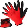 Polyester Protective Gloves with Latex, Pack of 12, Size 9, Vorstahl Quality