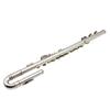 SLADE 16-Hole Closed Flute Nickel-Plated Transverse Flute | Dual Head Joints Set for Children's Concert & Practice Pro Flute