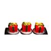 Christmas 3 Pcs Santa Claus Snowflake Reindeer Bear Candles Party Gifts Decor