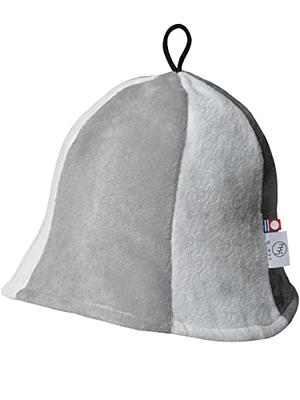 Imabari Sauna Sauna Hut, Imabari Handtuch Tulpendesign, Waschbare Saunakappe, Handtuchstoff, Imabari Sauna Hut, Für Damen und Herren, Hergestellt in Japan (Weiß x Gr