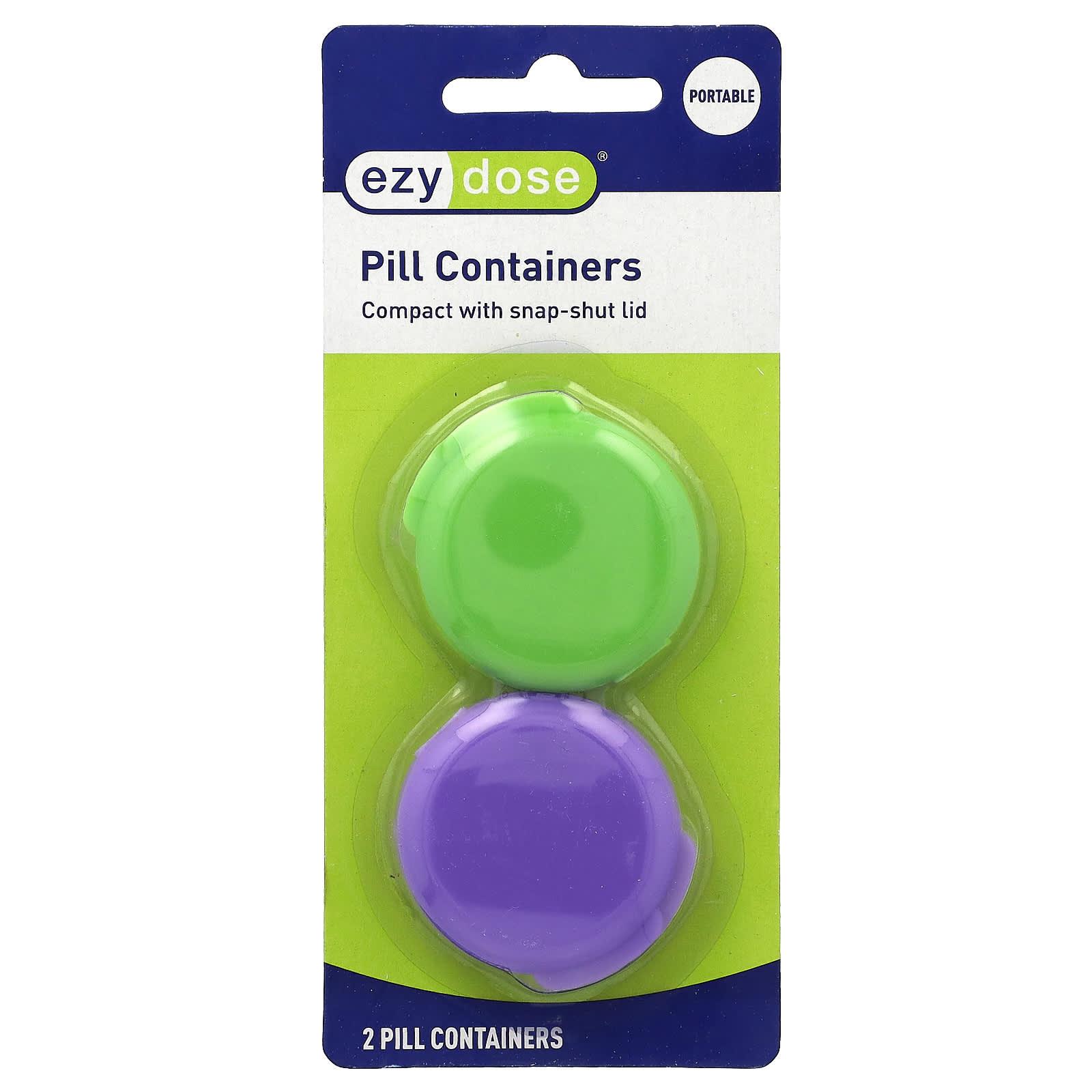 

Pill container, 2-count