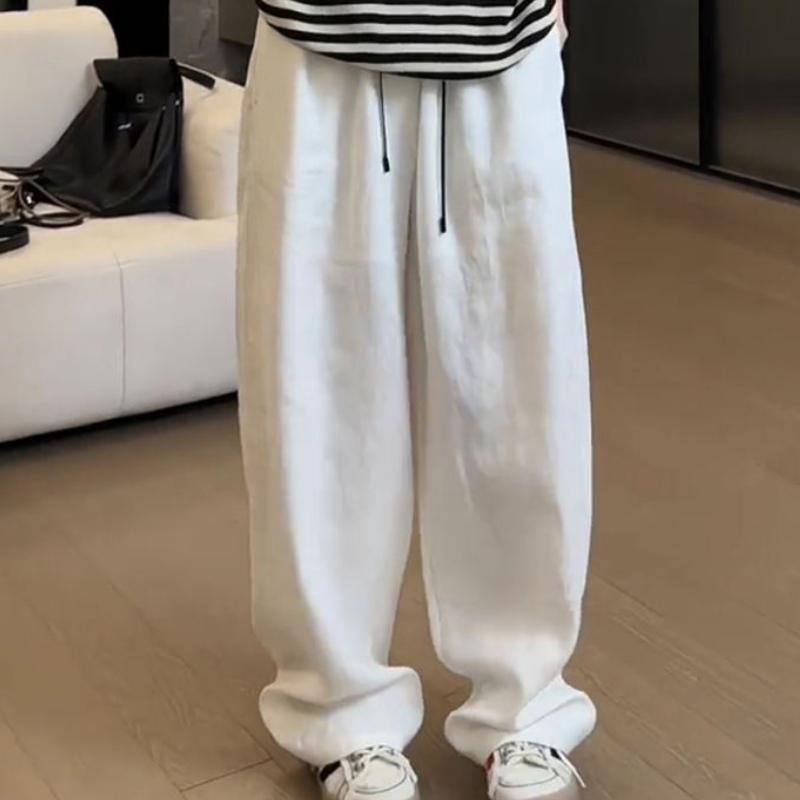 Summer & Autumn Wide-Leg Carrot Pants for Women Casual Slim-Fit Plus Size Lantern-Leg Long Trousers