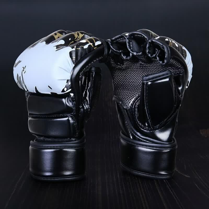 Wangfeng MMA Trainings-Halbfinger-Boxhandschuhe