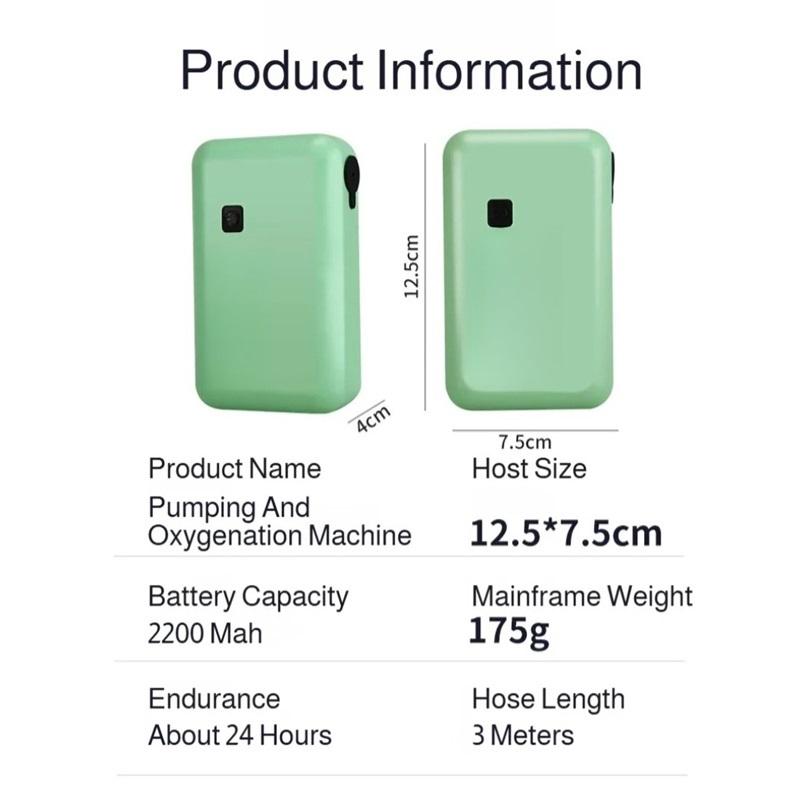 Intelligent Fishing Oxygen Pump, a Portable Oxygen Machine with Lighting and USB Charging Function