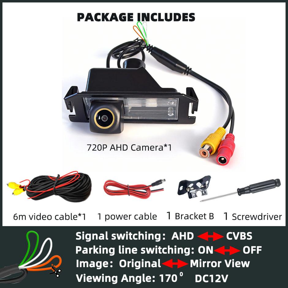 

HD Backup Camera Rear View 170° AHD1080P/720P Cam Parking Safety Fits Hyundai I10 I20 I30 Eon Elantra Genesis for Kia Morning