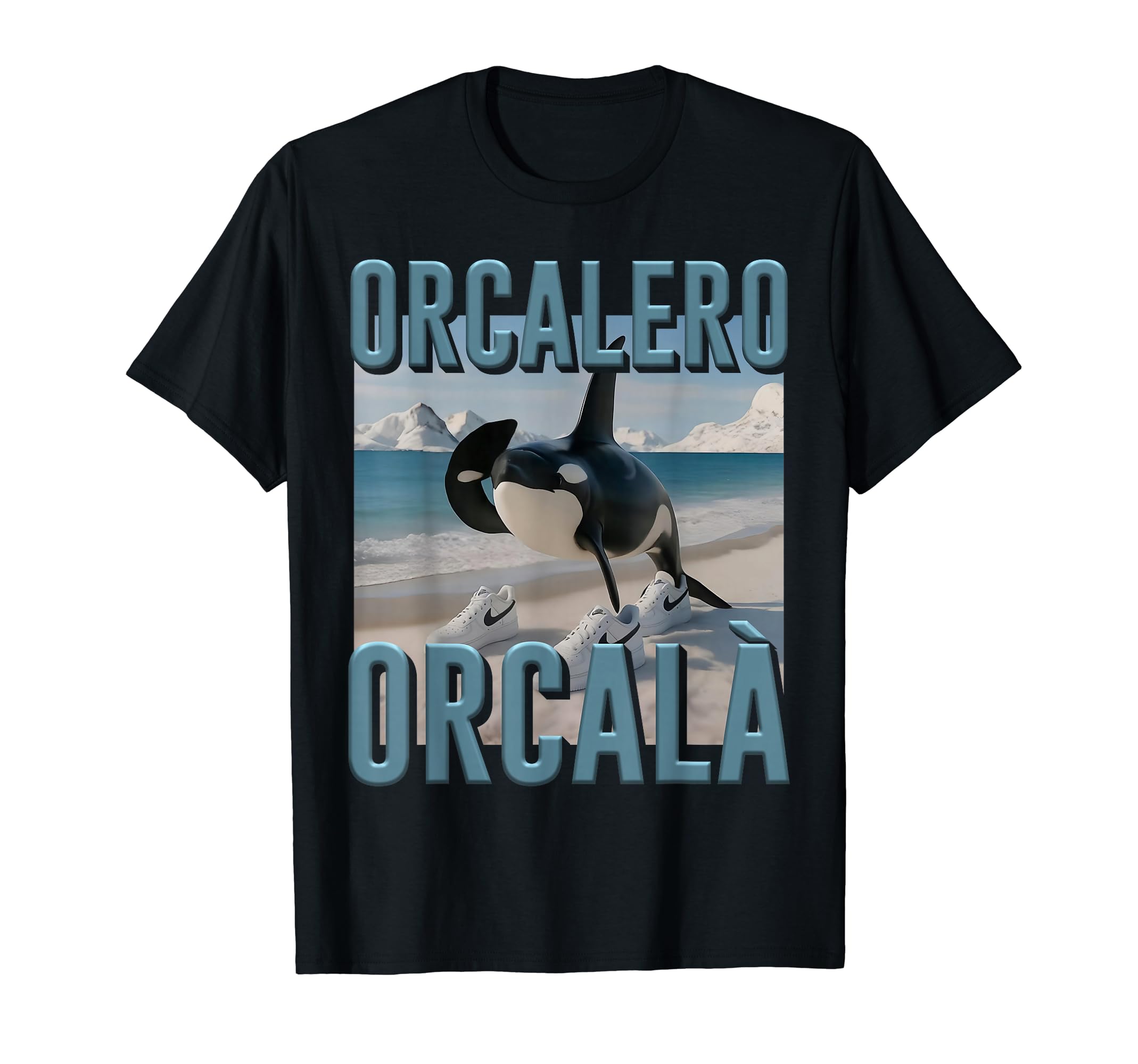

Orcalero Orcala Orcala Orca Italy Brain Monster AI Kids T-Shirt
