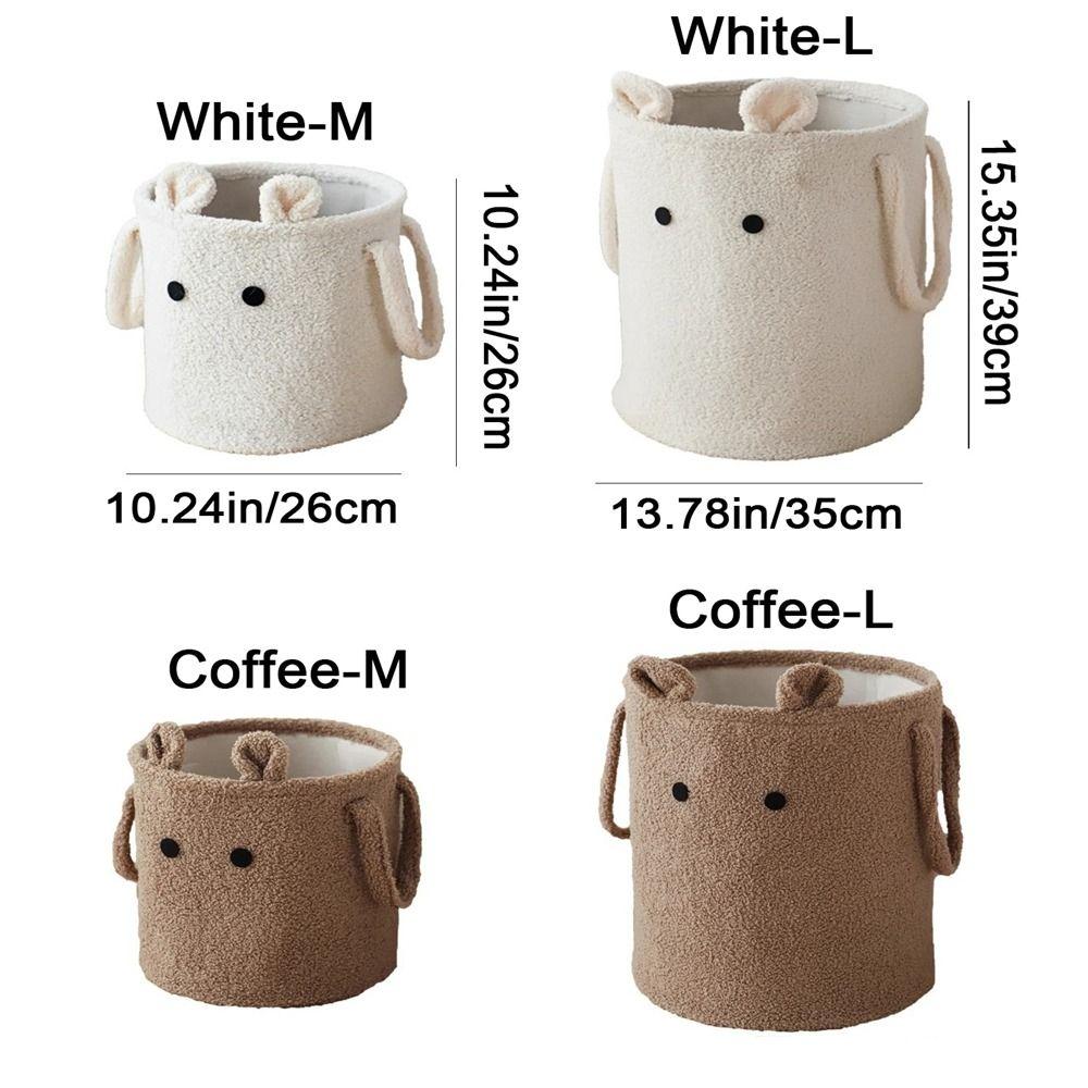 Large Capacity Children Room Storage Basket Soft Plush Storage Basket Living Room