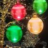 60CM Weihnachten Aufblasbare Dekorierte Kugeln Weihnachten Außen Weihnachtsbaum Dekorationen Aufblasbare Christbaumkugeln Spielzeug mit Licht