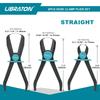 LIBRATON Hose Clamp Set of Line Hose Hose Straight and Hose Clamps for Brake Fuel Silicone Radiator and Flexible Automotive Repair Tools Pliers, 6,