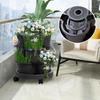 3 Tiers Vertical Tower Stackable Pot Strawberry Planter Tower for Home Garden Herb Flower Vegetable Cultivation FlowerPot