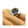 Stones and Minerals. Raw Benitoite Ring. Adjustable Waist.