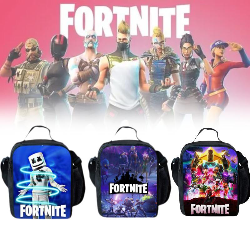 Cartoon Game Insulated Lunch Bag Snack Picnic Travel School Lunchbox