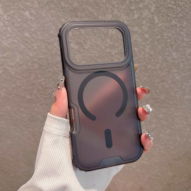 Matný Cukrový Magnetický Bezdrátové Nabíjení Průhledný Kryt Pro iPhone 17 Air 17 Pro Max Pro Magsafe Nárazuvzdorný 3 v 1 Pancéřový Kryt